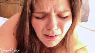 Her 1st painful anal - Painal - Cum on her anal opening