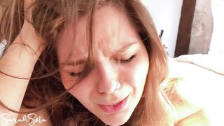 Her 1st painful anal - Painal - Cum on her anal opening