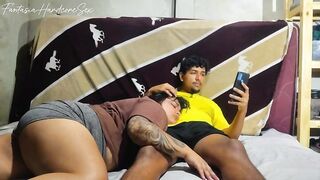 Playing Clash Royale with my most good ally, and this babe has to suck my cock for making me lose the match.