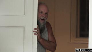 Old Youthful Porn Group screwed Teen Takes two grandpapa dongs