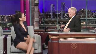 Eva Longoria tits oops on live tv