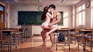 Professor Can’t Resist His Hawt Adult Student’s Body (AI Generated)