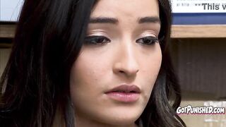 Booked Angel Cheats on Boyfriend to Escape Jail with the Security Guard