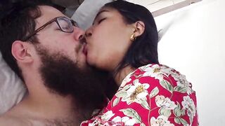 I'm heading to the hotel with my hawt brunette hair girlfriend; I'm plan to make her eat my giant wang, ha-ha-ha.