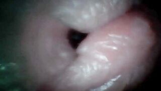 Endoscope Camera Captures Pont of time of Hunk Jizz flow 4K