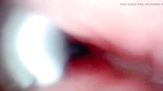 Endoscope Camera Captures Pont of time of Hunk Jizz flow 4K