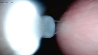 Endoscope Camera Captures Pont of time of Hunk Jizz flow 4K