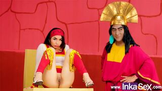 INKA SEX - PARODY THE MADNESS OF EMPEROR KUXCO SCREWS HIS ALLY MALINDA IN THE DARK HOLE