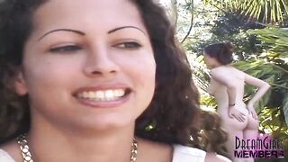 2 Allies Get Nude in a Park