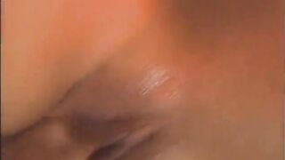 Lusty chick gets a great facial after snatch slamming