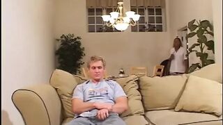White stud screws a cute black nurse in hot white underware