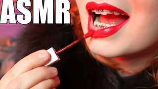 Red lipstick fetish and furry