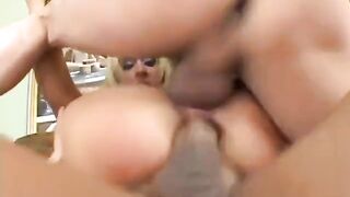 Shes hungry for hard jock and gets it from youthful bucks