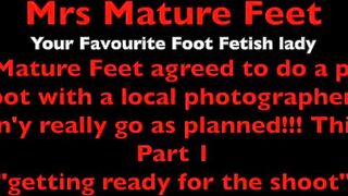 Mrs Older Feet Accedes to Do a Photoshoot Part 1. 540