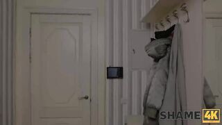 SHAME4K. Stud enjoys the cake and enjoyable twat of the mother I'd like to fuck in ebony nylons
