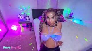 Luna Widens Wide As Brian Drills Her Twat Below Uv Rave Strobes!