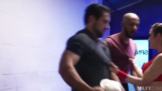 MILFY Super Fit mother I'd like to fuck Aderes Quin Gets Double Penetration From Competing Students