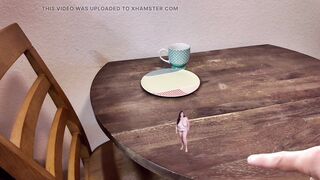 Shrunken big beautiful woman Superhero Fumbles the Mission