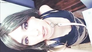 Crossdresser with Cum in Face