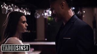 Wife Returns But Waitress Won't Stop Sucking Boss's Knob - Jill Kassidy