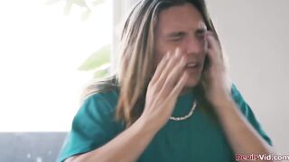 Stepmom Little Puck helps her stepson with his raunchy thoughts of her.The large titties mother i'd like to fuck is tit banging him.Man licks her booty during the time that fingering her twat.