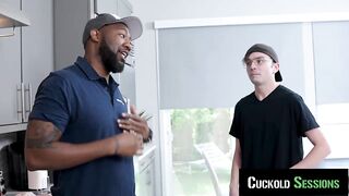 CUCKOLD SESSIONS - Hawt Wife Lizzie Love Bangs Maintenance Stud Whilst Cuck Watches