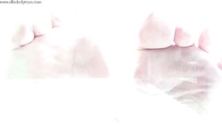 Feet on glass table pov footfetish footworship
