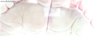 Feet on glass table pov footfetish footworship