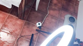 Squirt on the kitchen table after solo masturbation – Unfathomable Creampie, After filming a sexy solo masturbation session