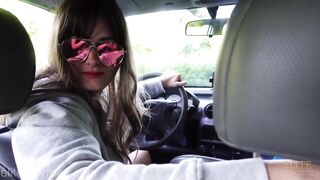 Driving backwards in the woods defiance