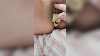 My 1st Bang with a Peeled Banana for Snatch Potassium