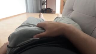 Jerking off during a storm