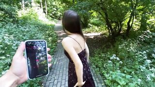 Walk In The Woods With Lush Ended With Cuming On Her Face And Hair