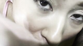 Oriental Schoolgirl with a Large Booty has her 1st Anal and cums in her throat
