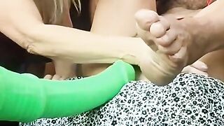 Bizarre anal pegging close up xxl sex-toy, Hors, MrHankeysToys