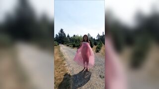 Enjoying my morning by taking a short walk then I had to pee