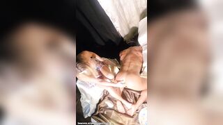 Overhead POV fisting Mareslut on all fours