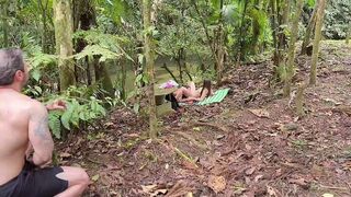 Hidden voyeur spying on 2 lesbos in the woods This chab couldn't take the craving and drilled 'em one as well as the other indeed hawt