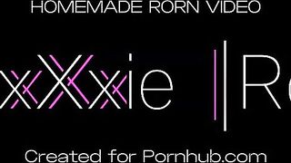 A bound-up blond in garter thongs has astounding sex on her 1st date - VixXxie Rox