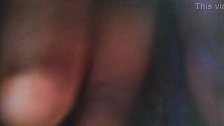 EBONY PLUMP BLACK FINGERING HERSELF