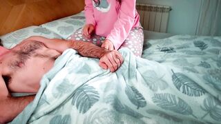 My Sexy Roommate Wakes Me Up, Plays With My Shlong and Makes Me Cum Hard