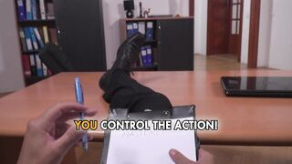 Heather Harris - Brunette hair Femdom-goddess Banged in the Office