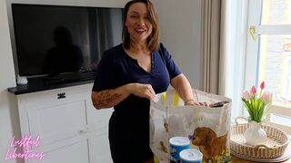 Guys night in with Stepmom - Bushy British mother I'd like to fuck