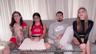 three allies at home + the boyfriend who came home early!!! What could possibly go wrong?