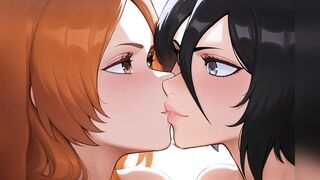 Rukia X Orihime Yuri Lesbo Sex - Bleach Anime