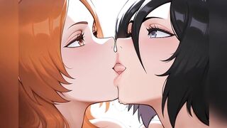 Rukia X Orihime Yuri Lesbo Sex - Bleach Anime