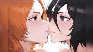 Rukia X Orihime Yuri Lesbo Sex - Bleach Anime