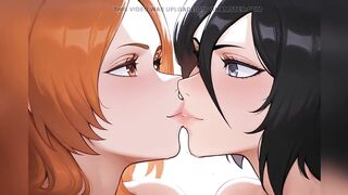Rukia X Orihime Yuri Lesbo Sex - Bleach Anime