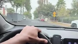 Black Car Ride Home with Stranger