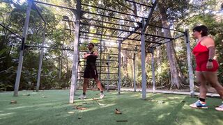 Full-body training with a predominance of pulldowns